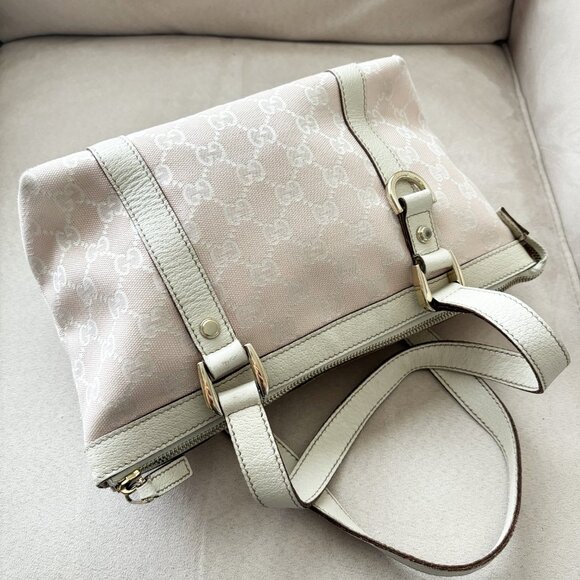 GUCCI Monogram Small Abbey Tote Pink - Picture 2 of 11